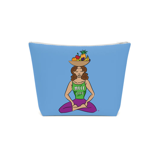 Cosmetic Bag - Yoga Lady1   (light blue)