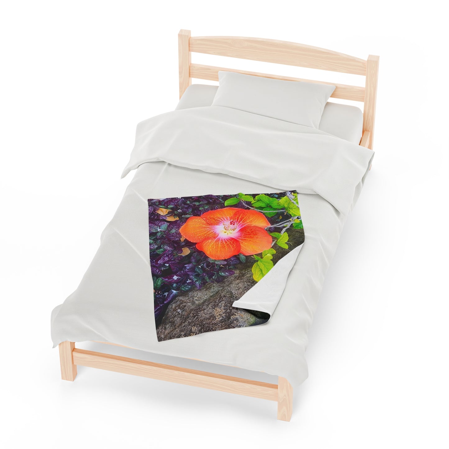 Blanket Velveteen Plush - Hibiscus (Kauai)