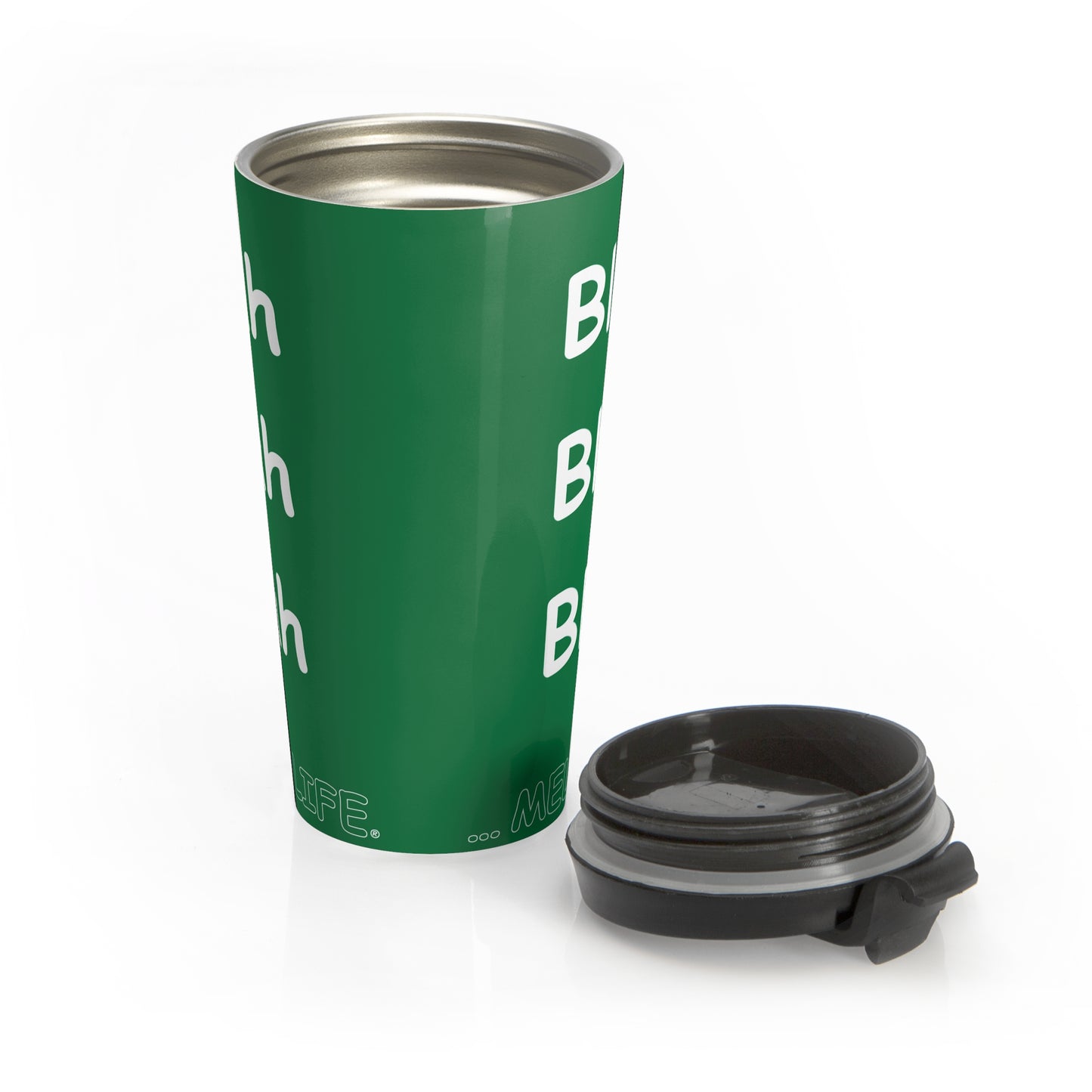 Travel Mug (15oz) - Blah Blah Blah (green)