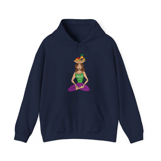 Hooded Sweatshirt (unisex) - Yoga Lady 1  (color palette A)