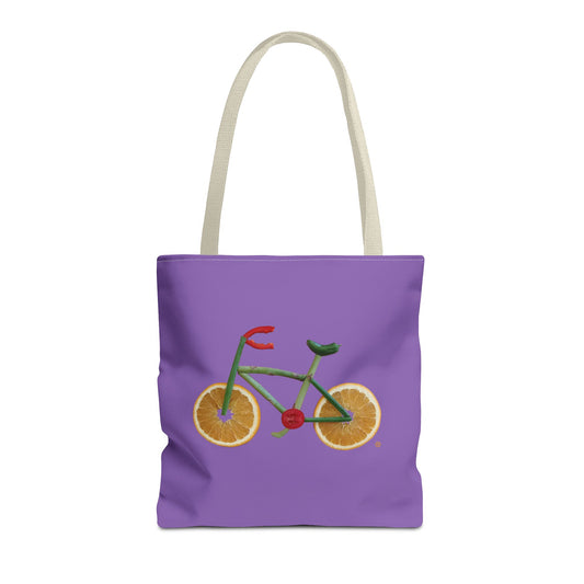 Tote Bag - Veggie Bike (purple)