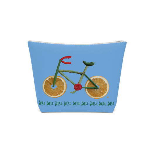Cosmetic Bag - Veggie Bike  (light blue)