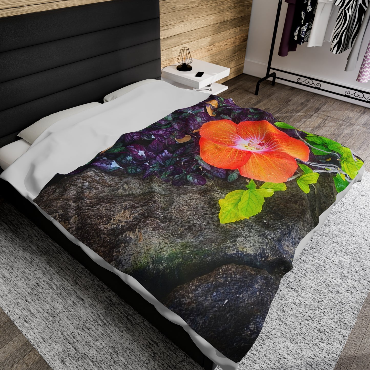 Blanket Velveteen Plush - Hibiscus (Kauai)