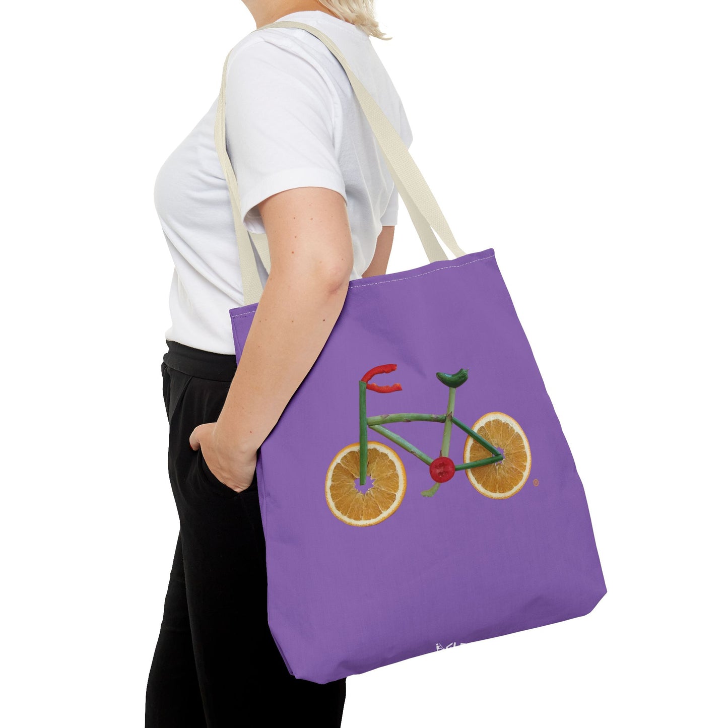 Tote Bag - Veggie Bike (purple)