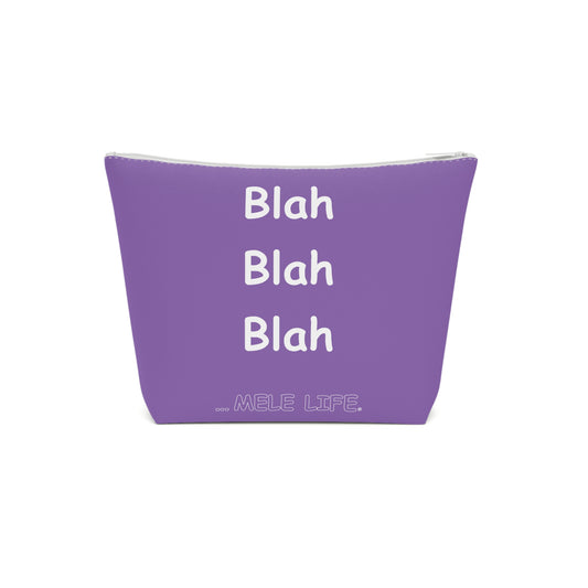 Cosmetic Bag - Blah Blah Blah   (purple)