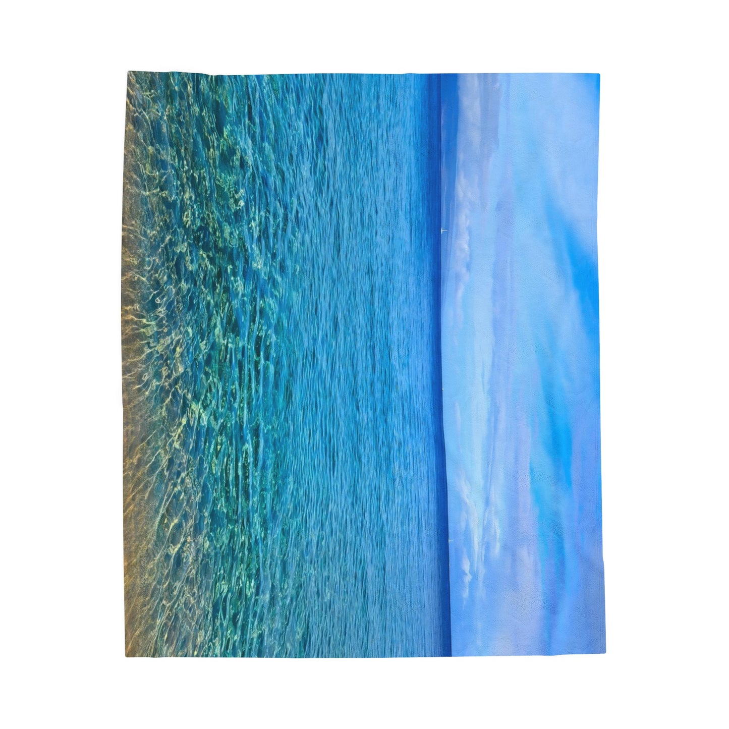 Blanket Velveteen Plush - Ocean around island of Maui
