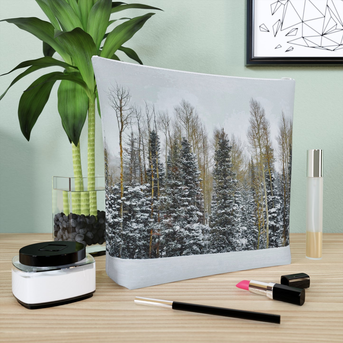 Cosmetic Bag - Forest Winterscape