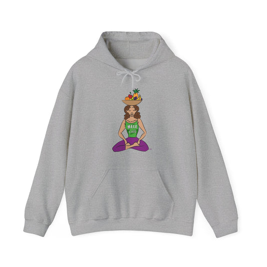 Hooded Sweatshirt (unisex) - Yoga Lady 1  (color palette B)