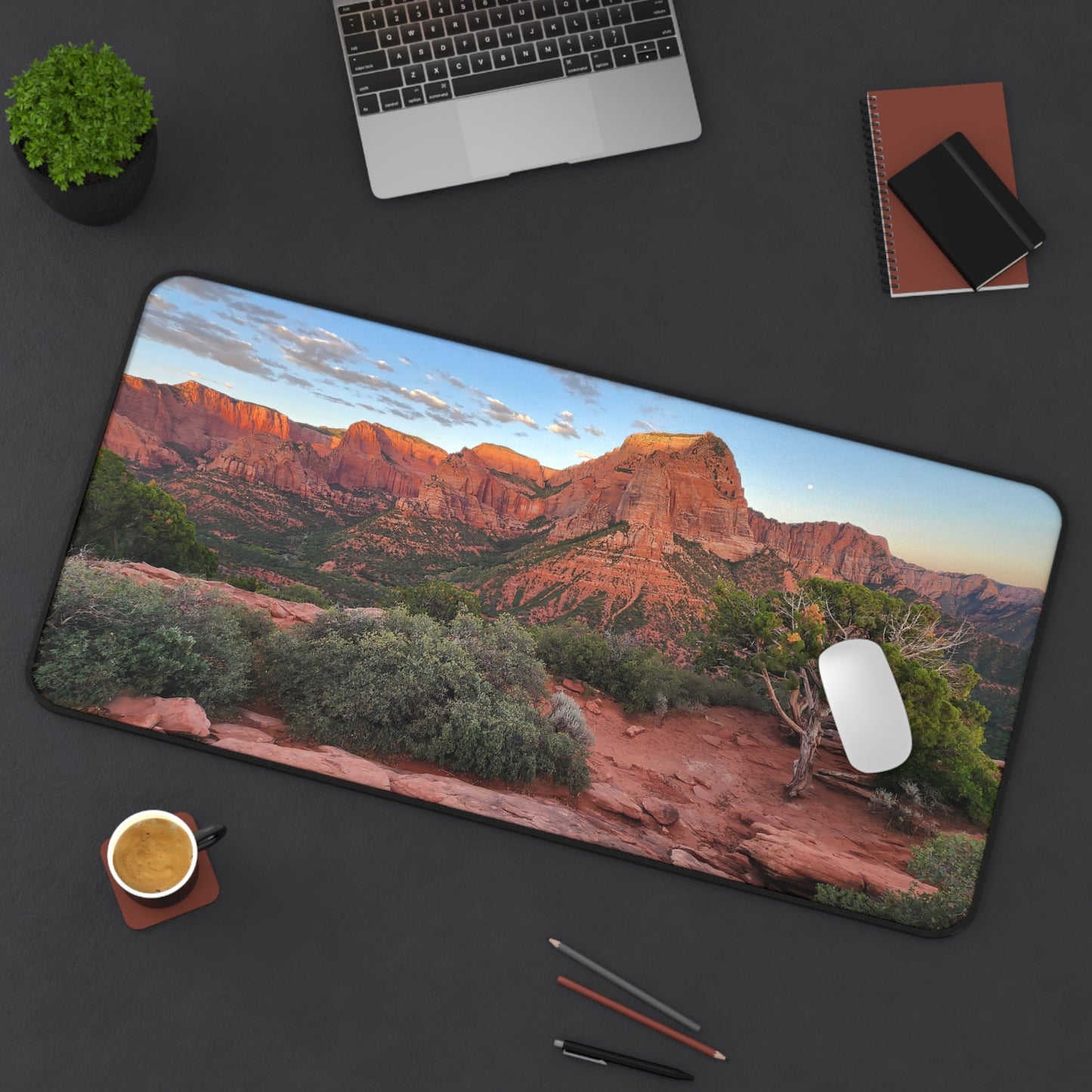 Desk Mat - Kolob Canyons in Zion National Park