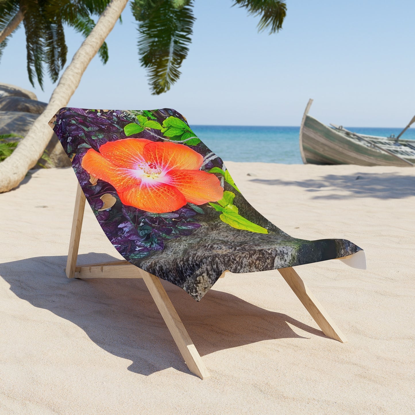 Beach, Bath & Pool Towel - Hawaiian Hibiscus Flower