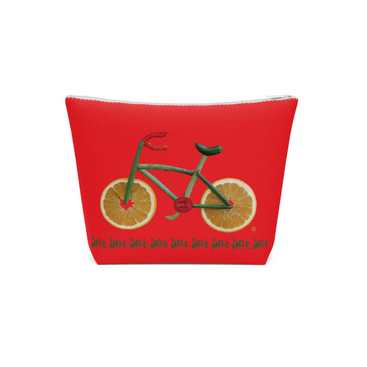 Cosmetic Bag - Veggie Bike  (red)