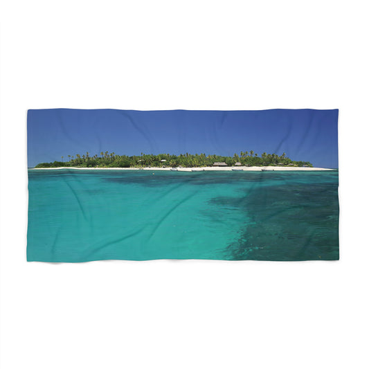 Beach, Bath & Pool Towel - Tropical Island in Fiji
