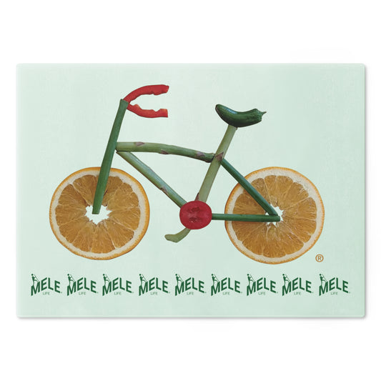 Cutting Board (glass) - Veggie Bike