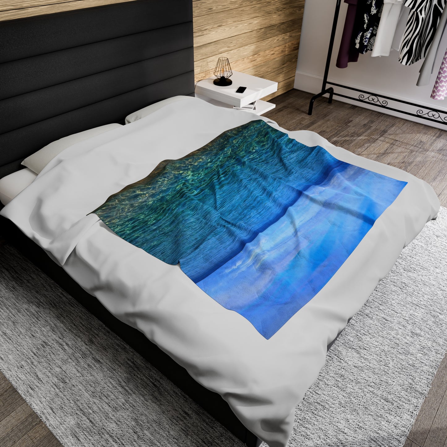 Blanket Velveteen Plush - Ocean around island of Maui