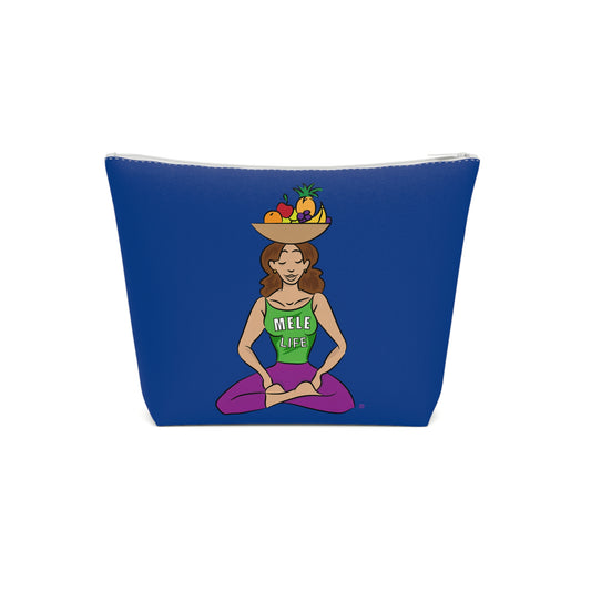 Cosmetic Bag - Yoga Lady1   (dark blue)