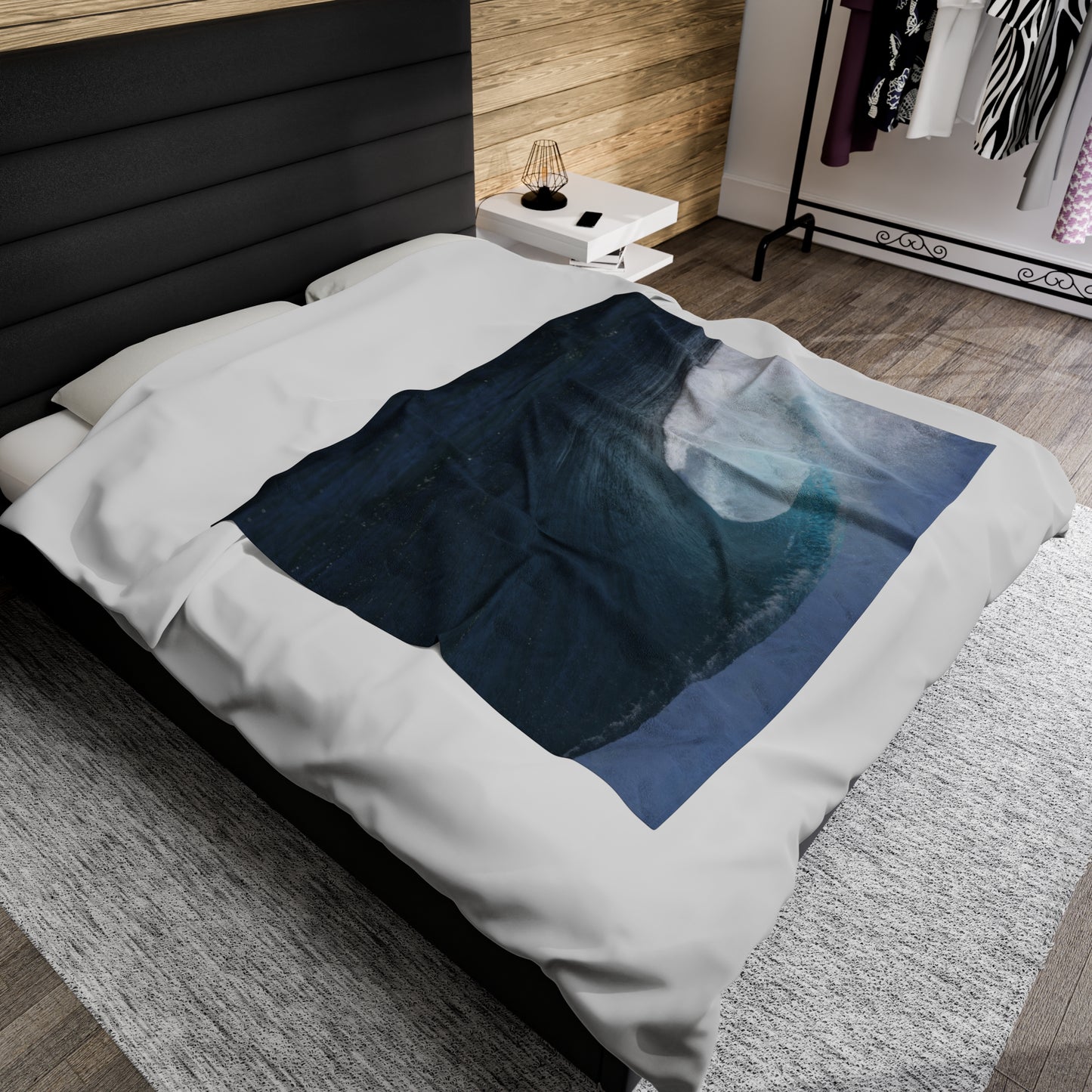 Blanket Velveteen Plush - Wave