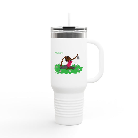 Travel Mug (40 oz) - Yoga Lady 2