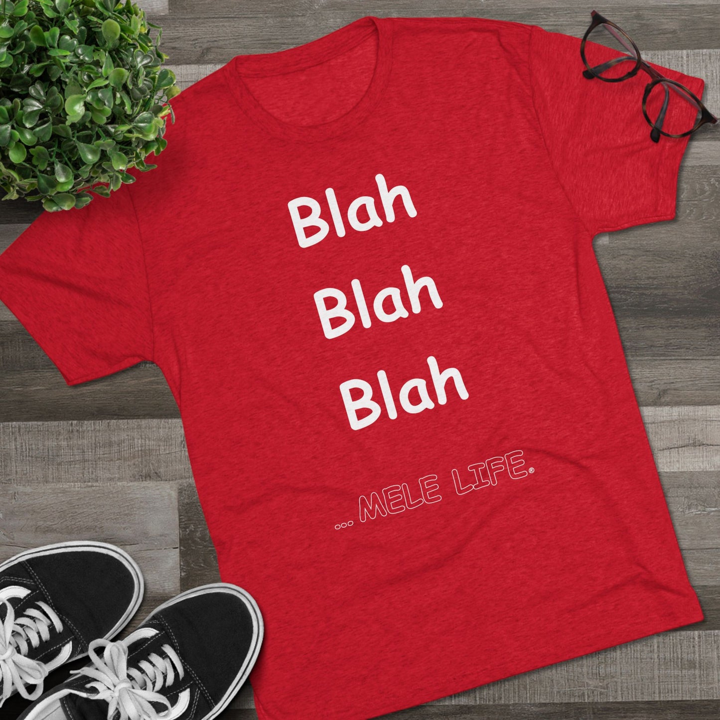 Triblend Tee (unisex) - Blah Blah Blah