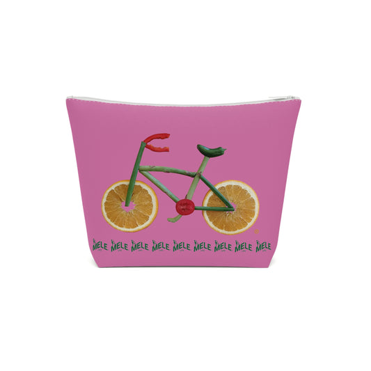 Cosmetic Bag - Veggie Bike  (pink)