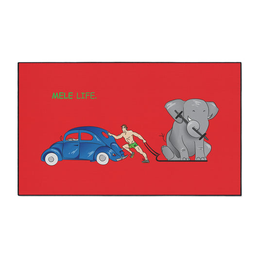 Floor Mat - Strong White Man (red)