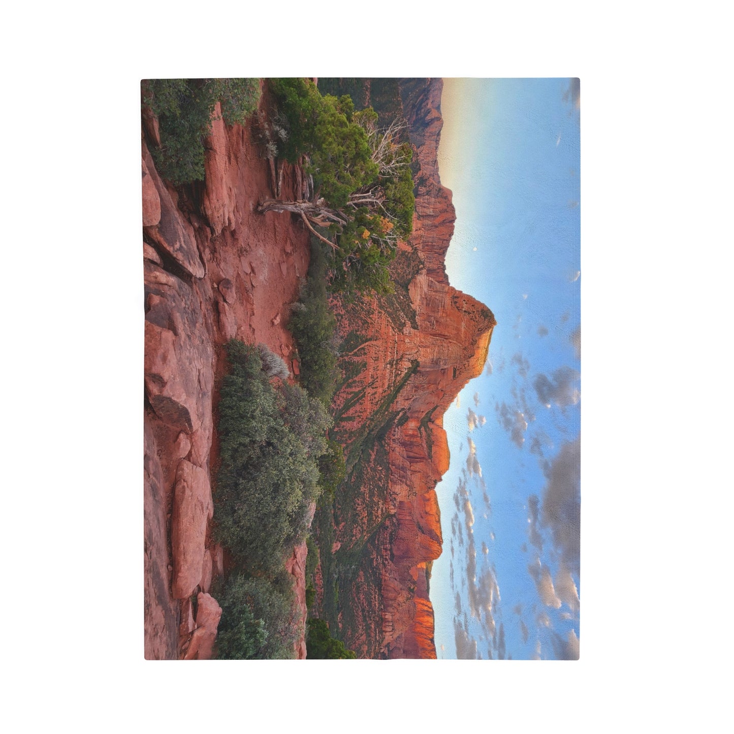 Blanket Velveteen Plush - Kolob Canyons in Zion National Park