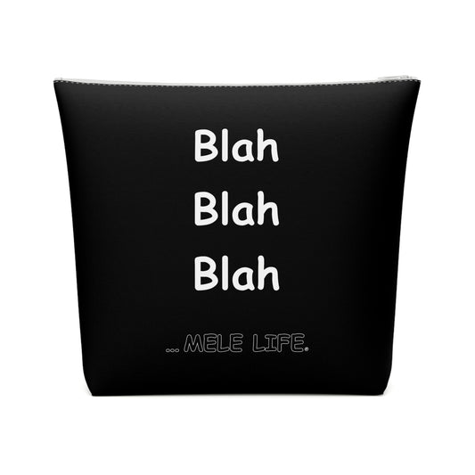 Cosmetic Bag - Blah Blah Blah   (black)