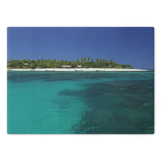 Cutting Board (glass) - Island in Fiji