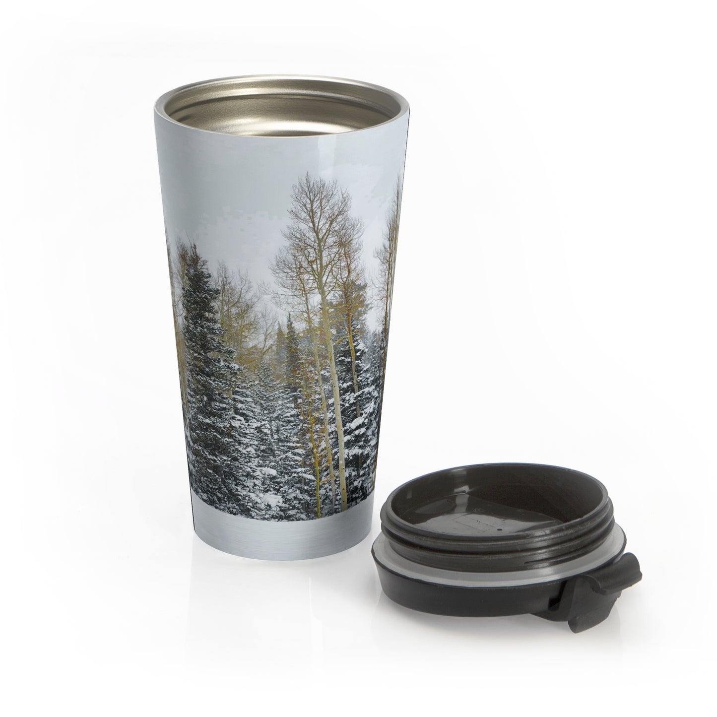 Travel Mug (15oz) - Forest Winterscape