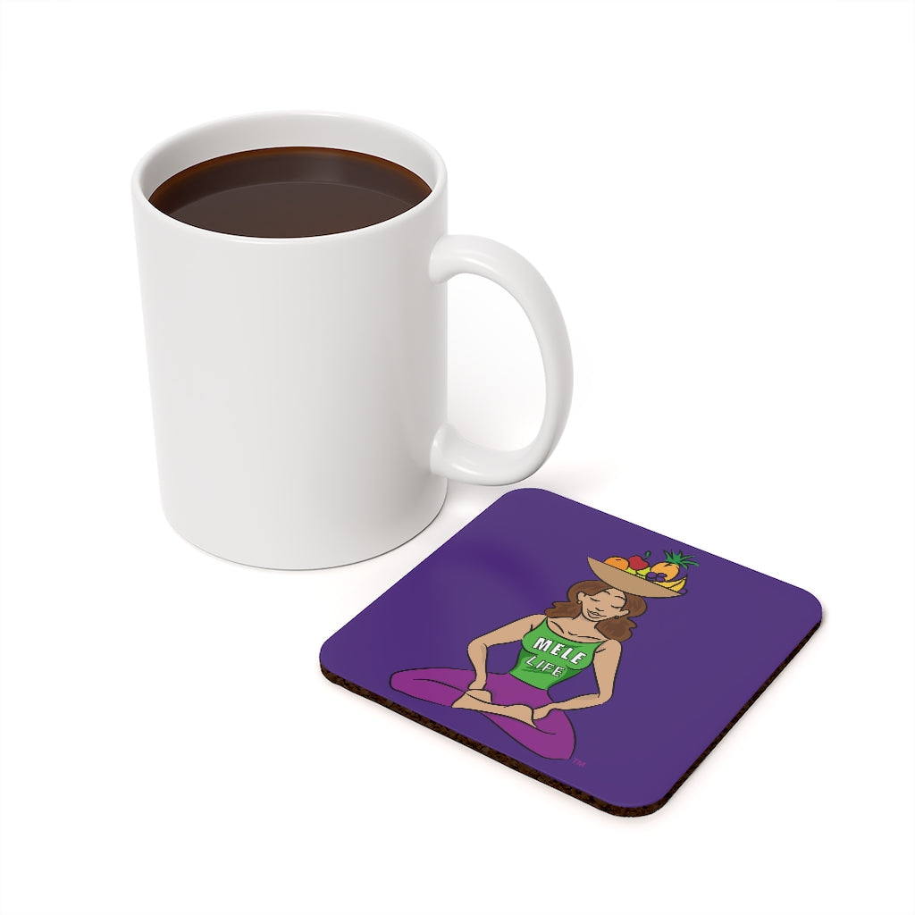 Coaster - Yoga Lady1  (purple)