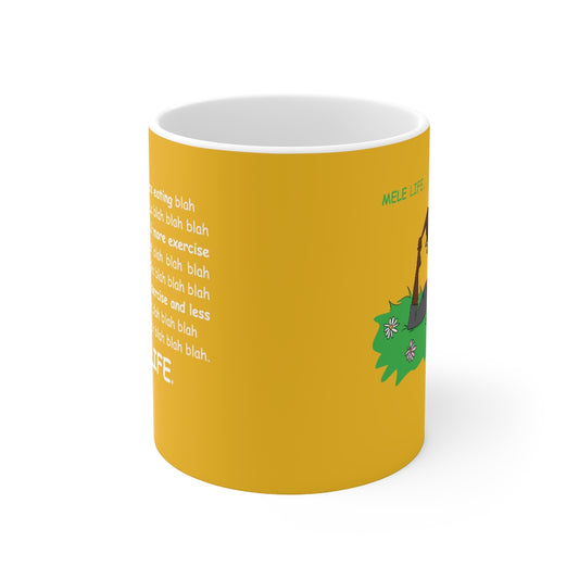 Coffee Mug - Yoga Lady 2   (yellow)
