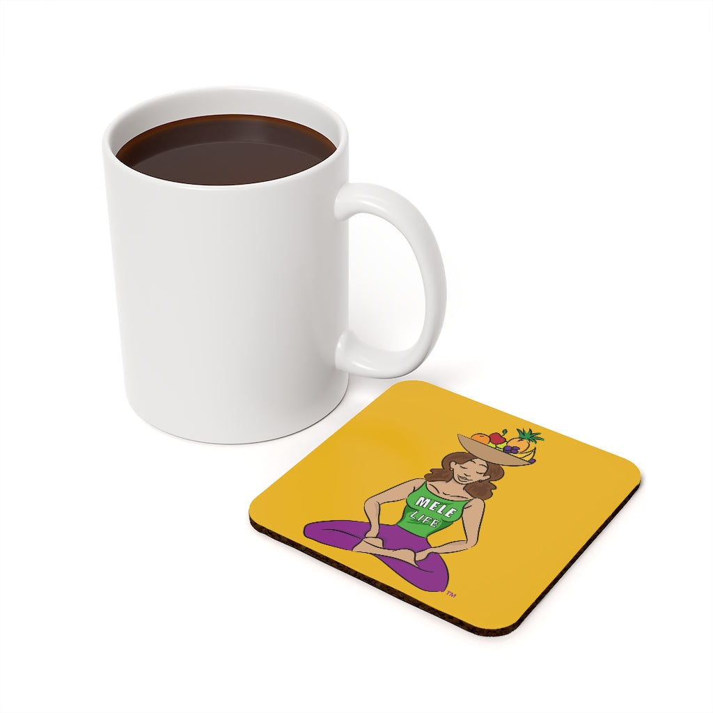 Coaster - Yoga Lady1  (yellow)