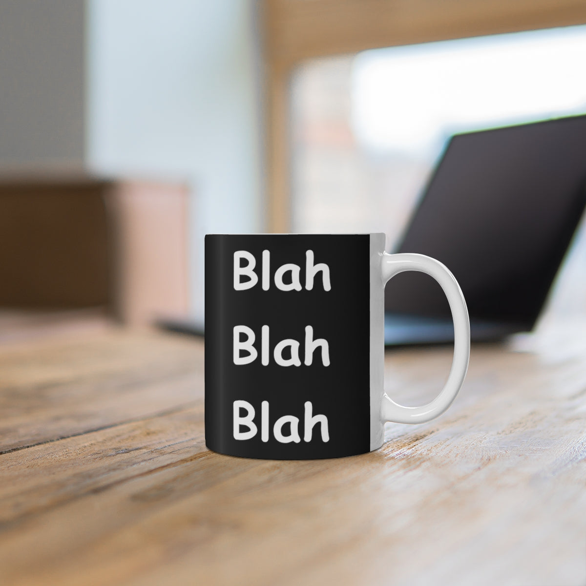 Coffee Mug - Blah Blah Blah   (black)
