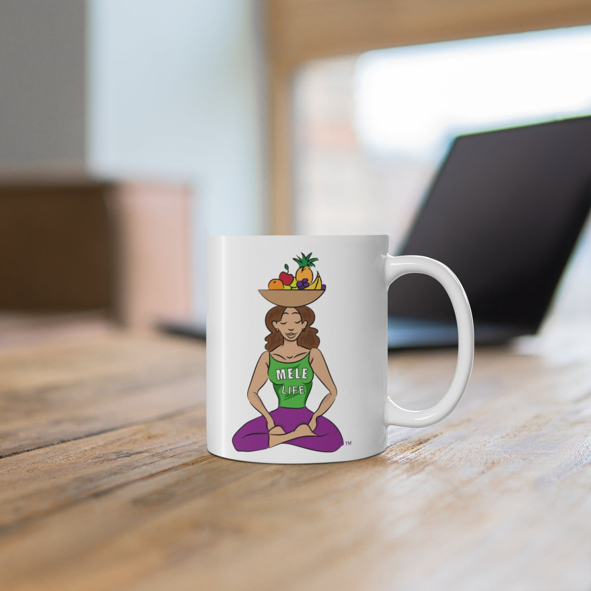 Coffee Mug - Yoga Lady 1   (white)