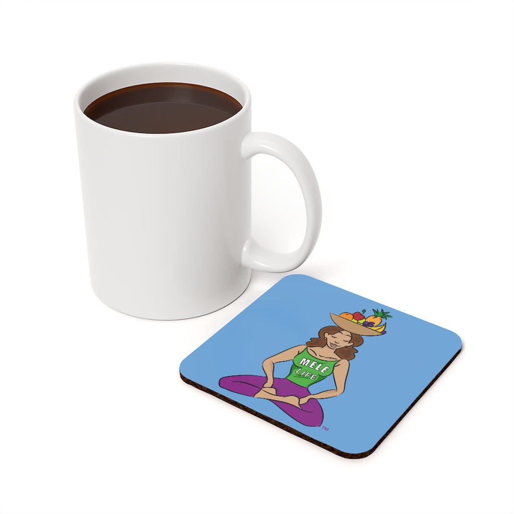 Coaster - Yoga Lady1  (blue)