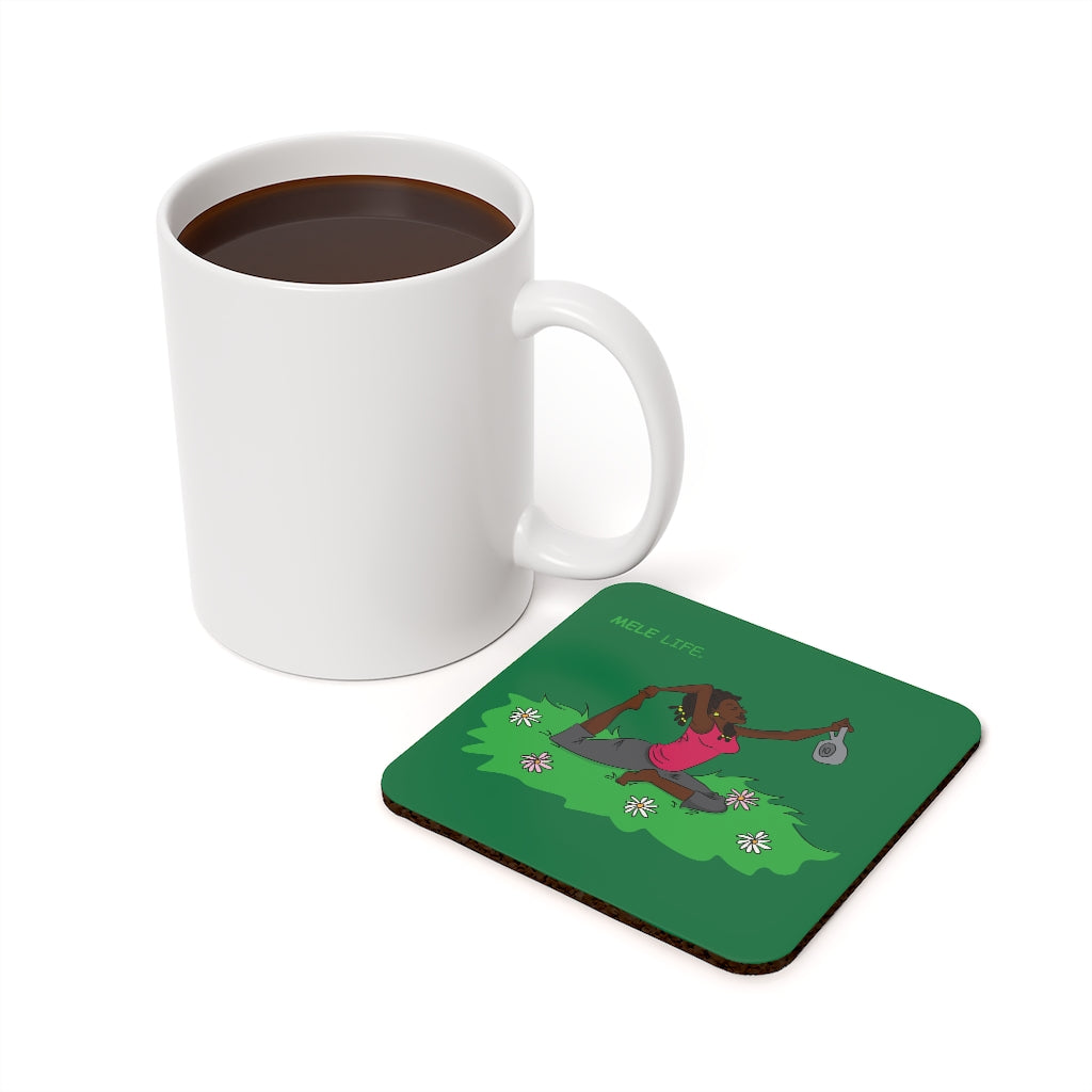 Coaster - Yoga Lady2   (green)