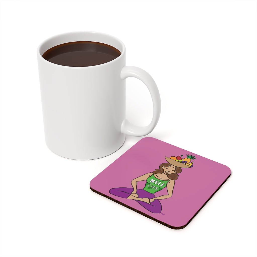 Coaster - Yoga Lady1  (pink)