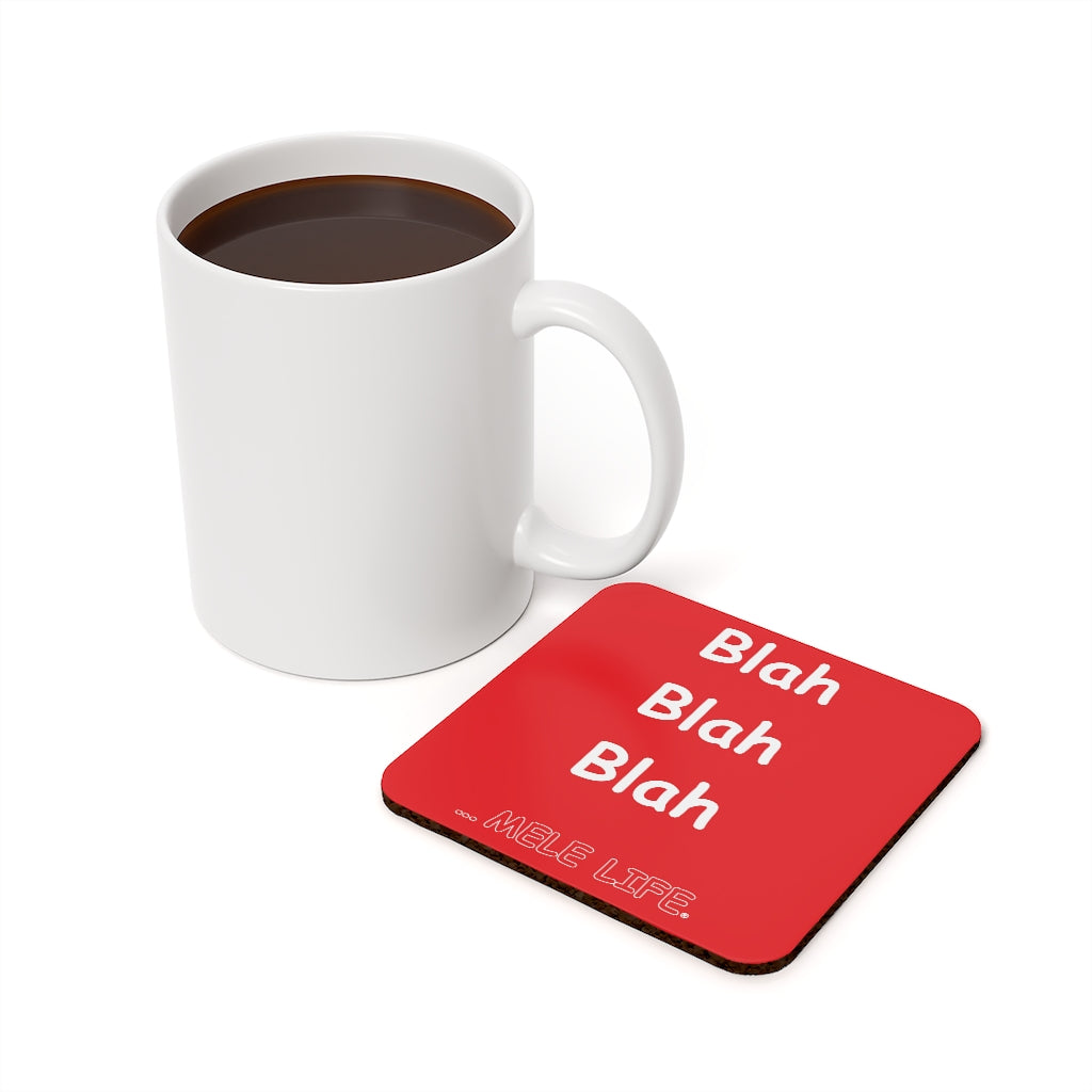 Coaster - Blah Blah Blah  (red)