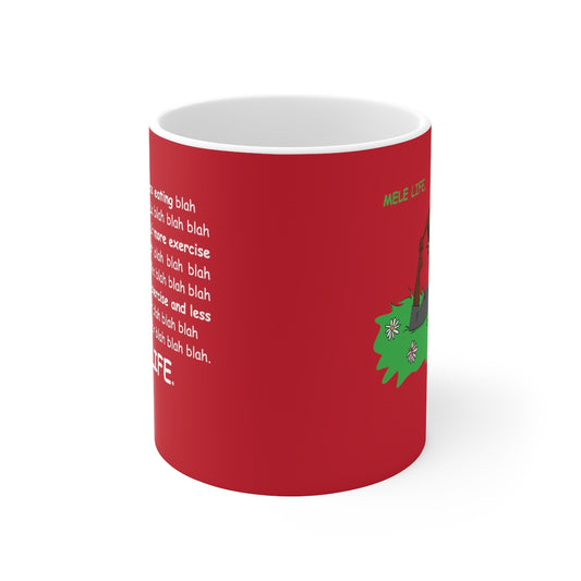 Coffee Mug - Yoga Lady 2   (red)