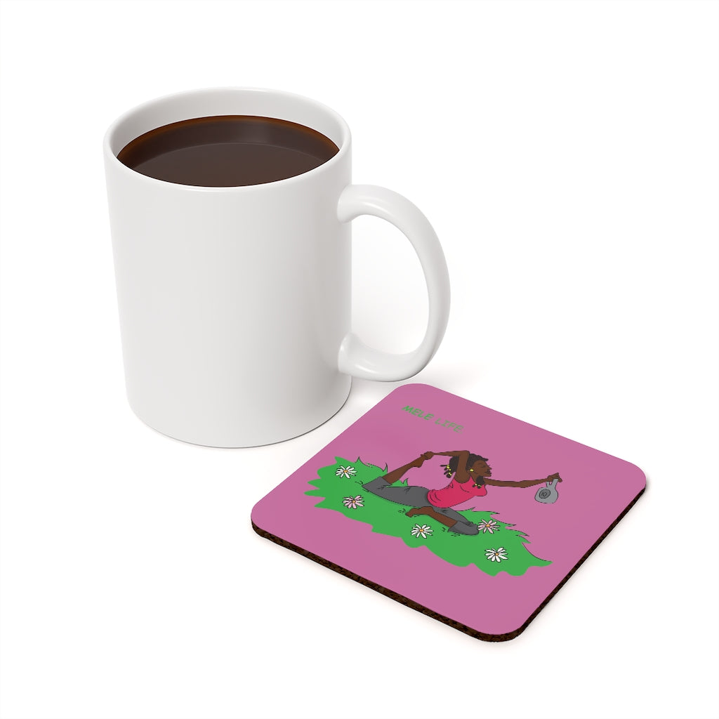 Coaster - Yoga Lady2   (pink)