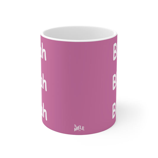 Coffee Mug - Blah Blah Blah   (pink)