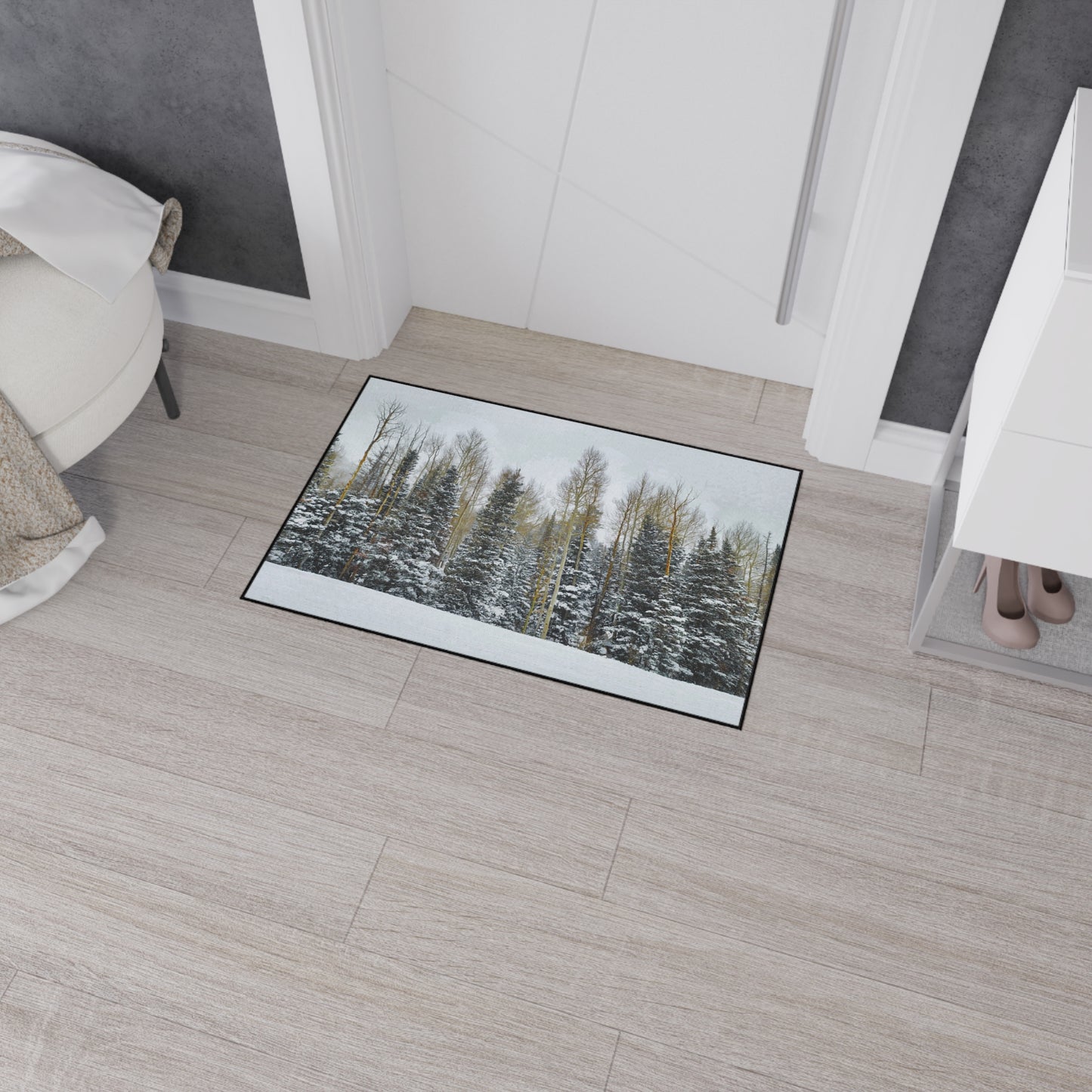 Floor Mat - Forest Winterscape