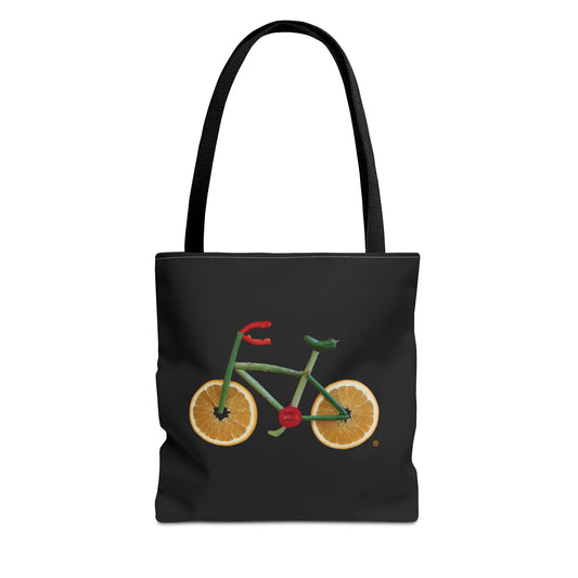Tote Bag - Veggie Bike  (black)