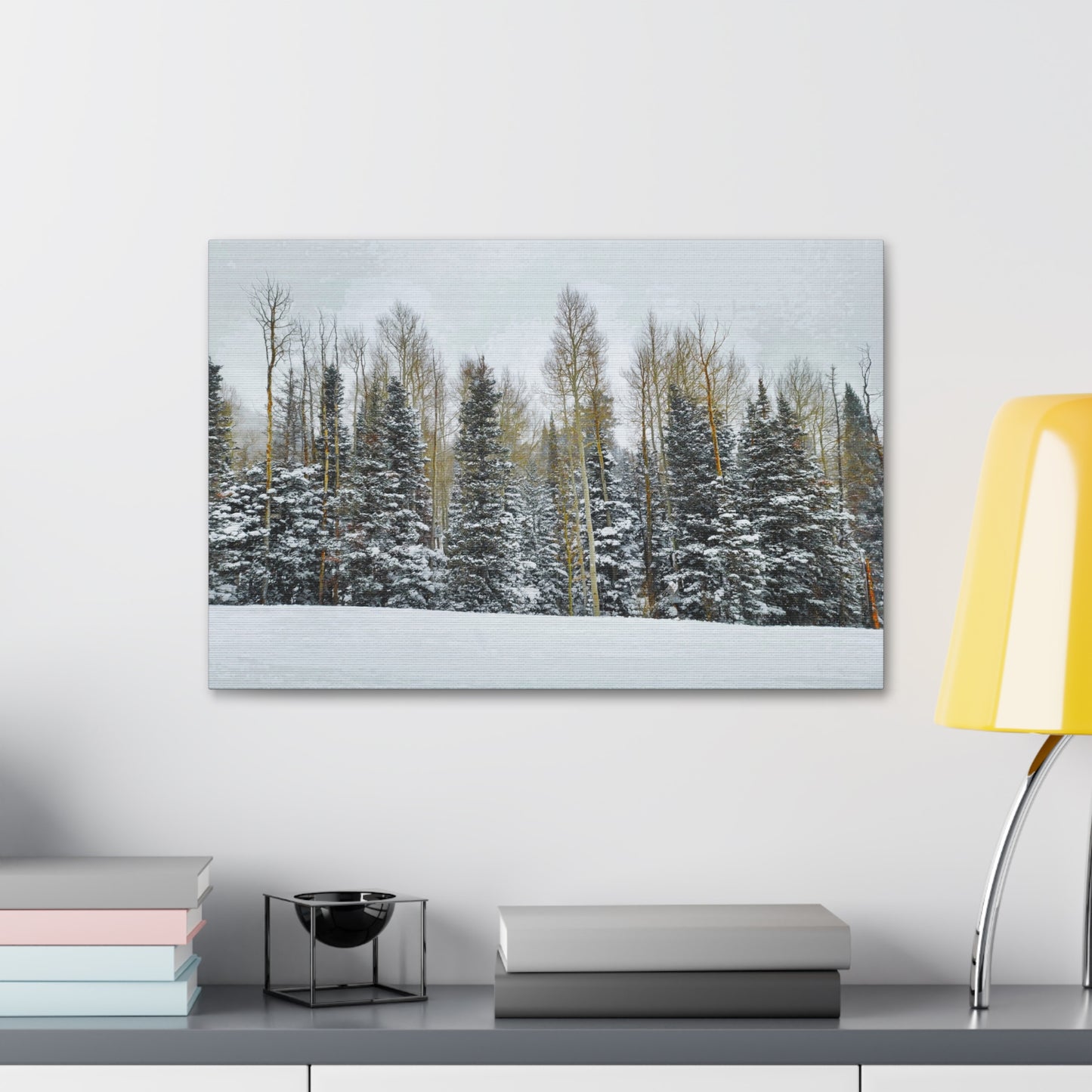 Canvas Wall Art - Forest Winterscape