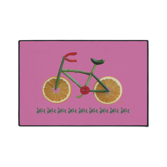Floor Mat - Veggie Bike  (pink)