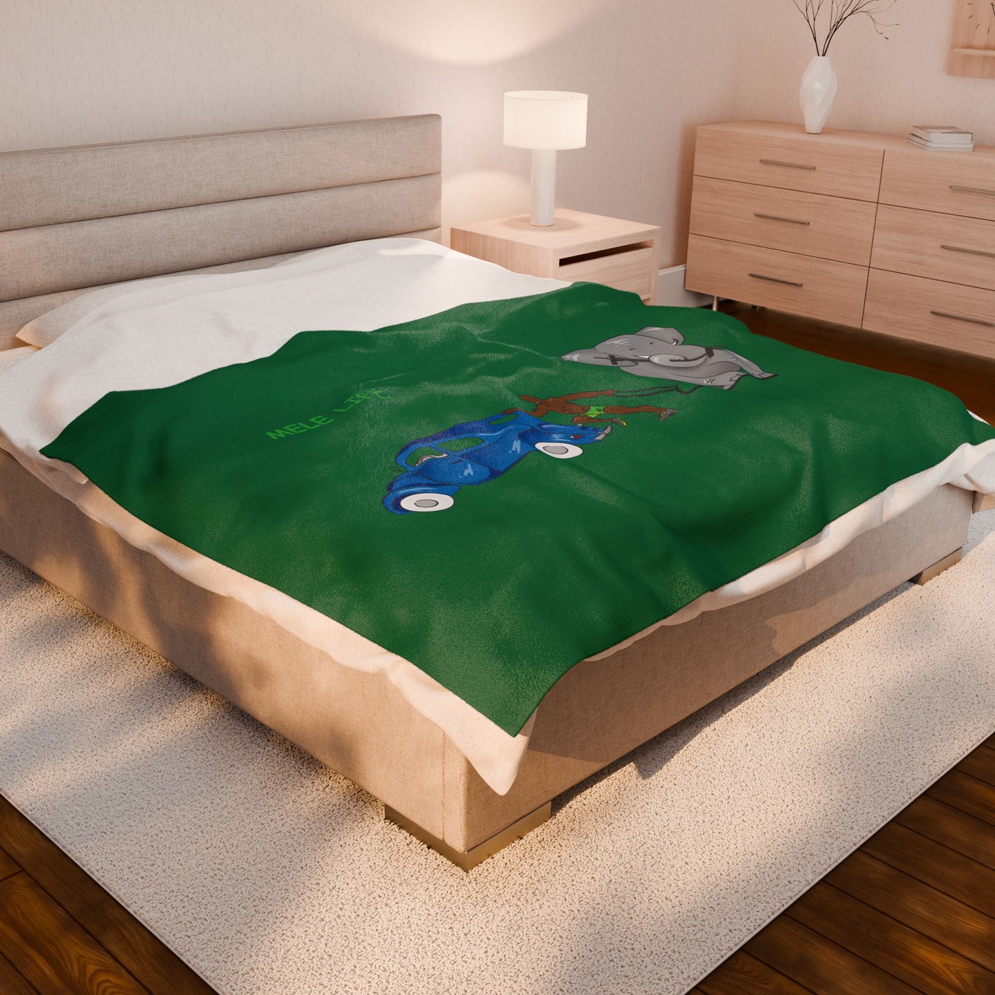Blanket  - Strong Black Man  (green)