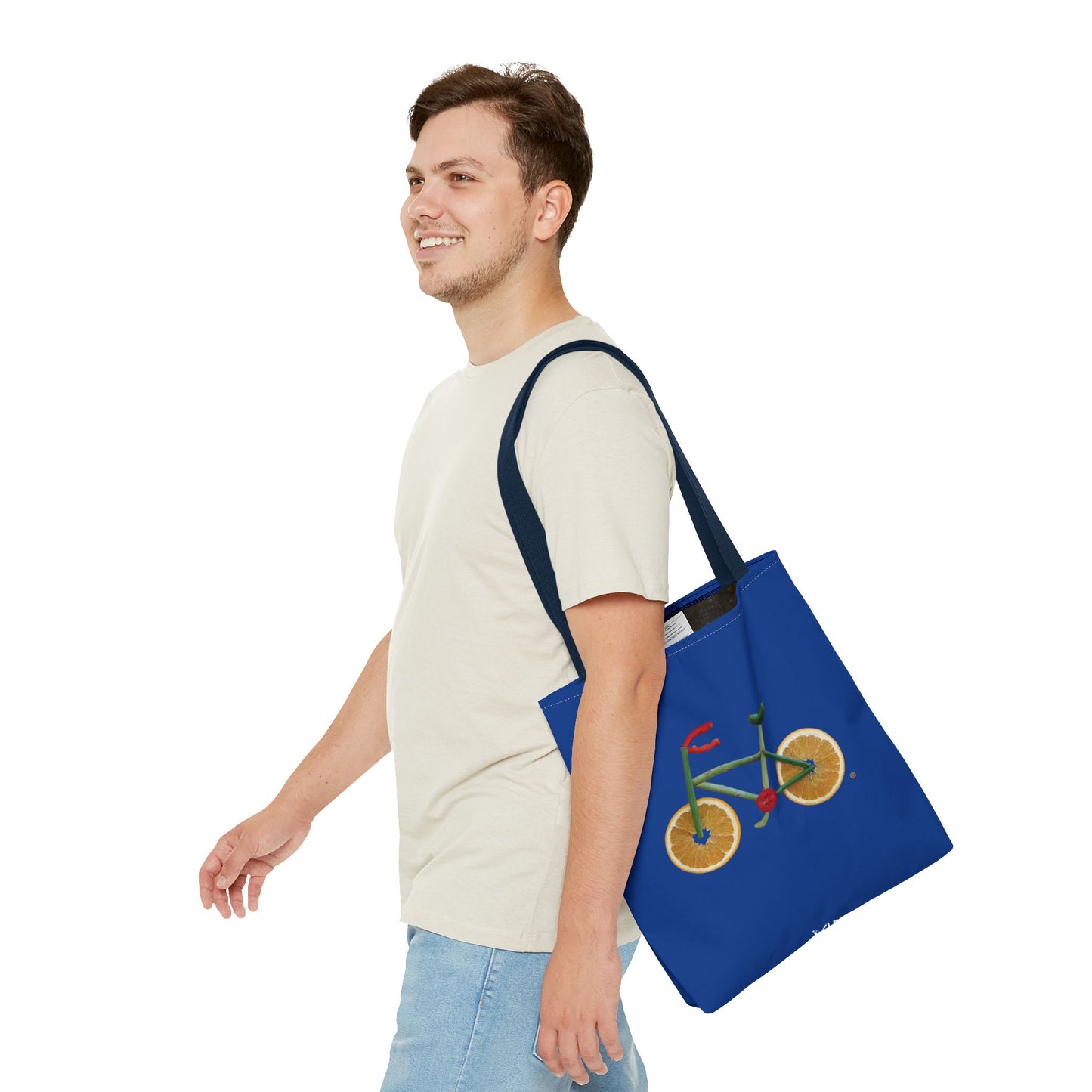 Tote Bag - Veggie Bike  (blue)
