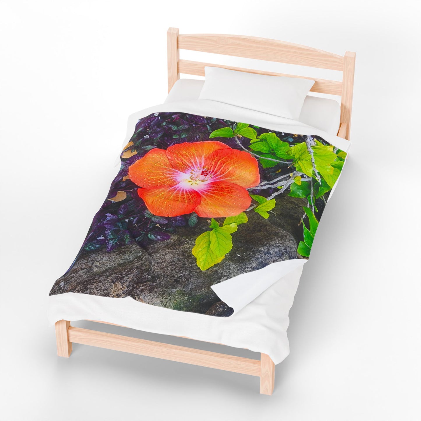 Blanket  - Hawaiian Hibiscus Flower