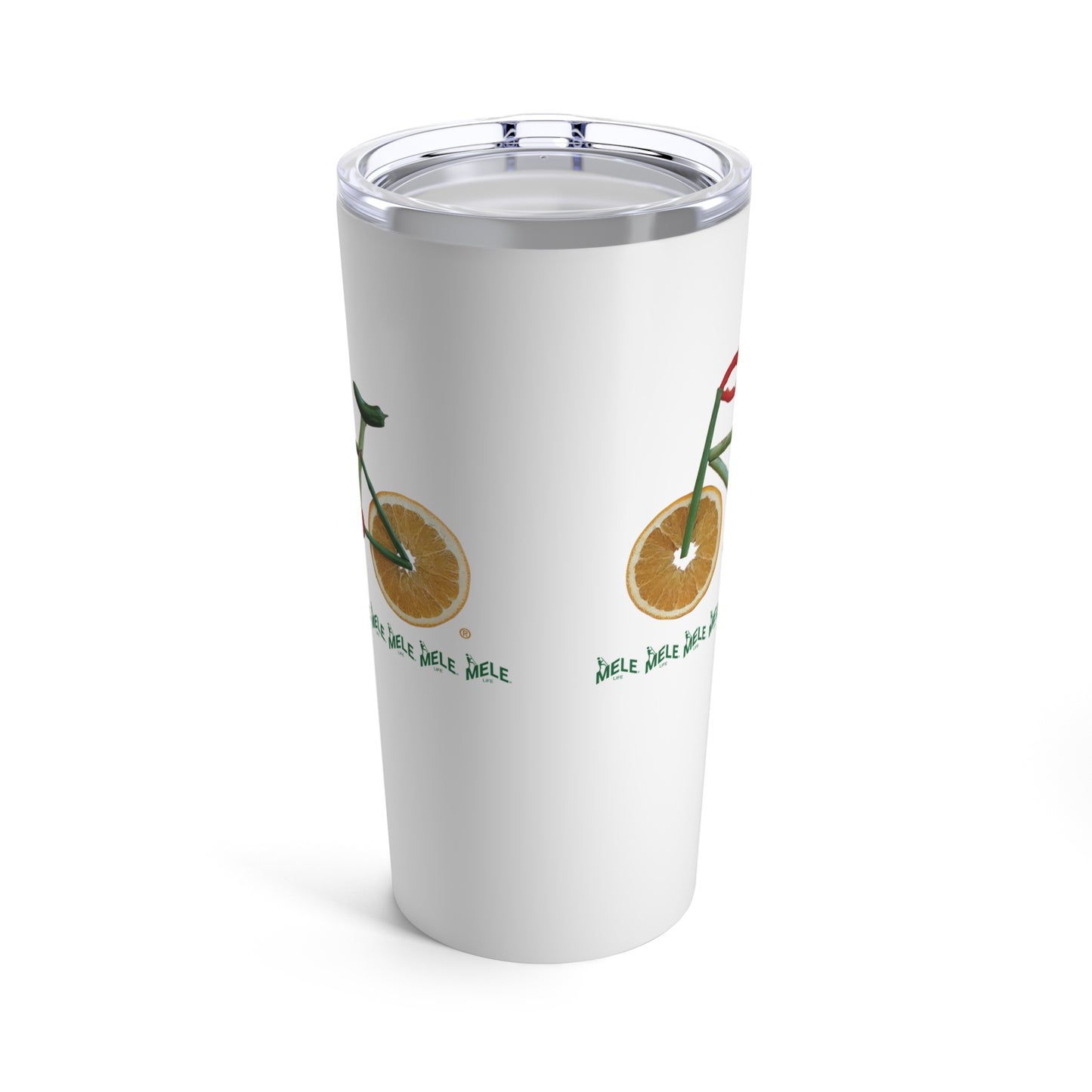 Tumbler 20oz - Veggie Bike   (white)