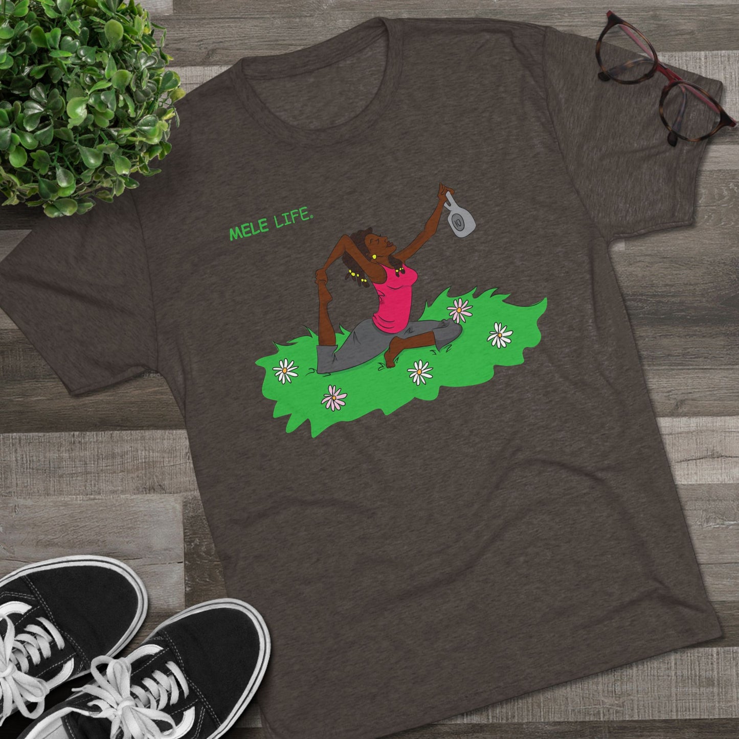 Triblend Tee (unisex) - Yoga Lady2