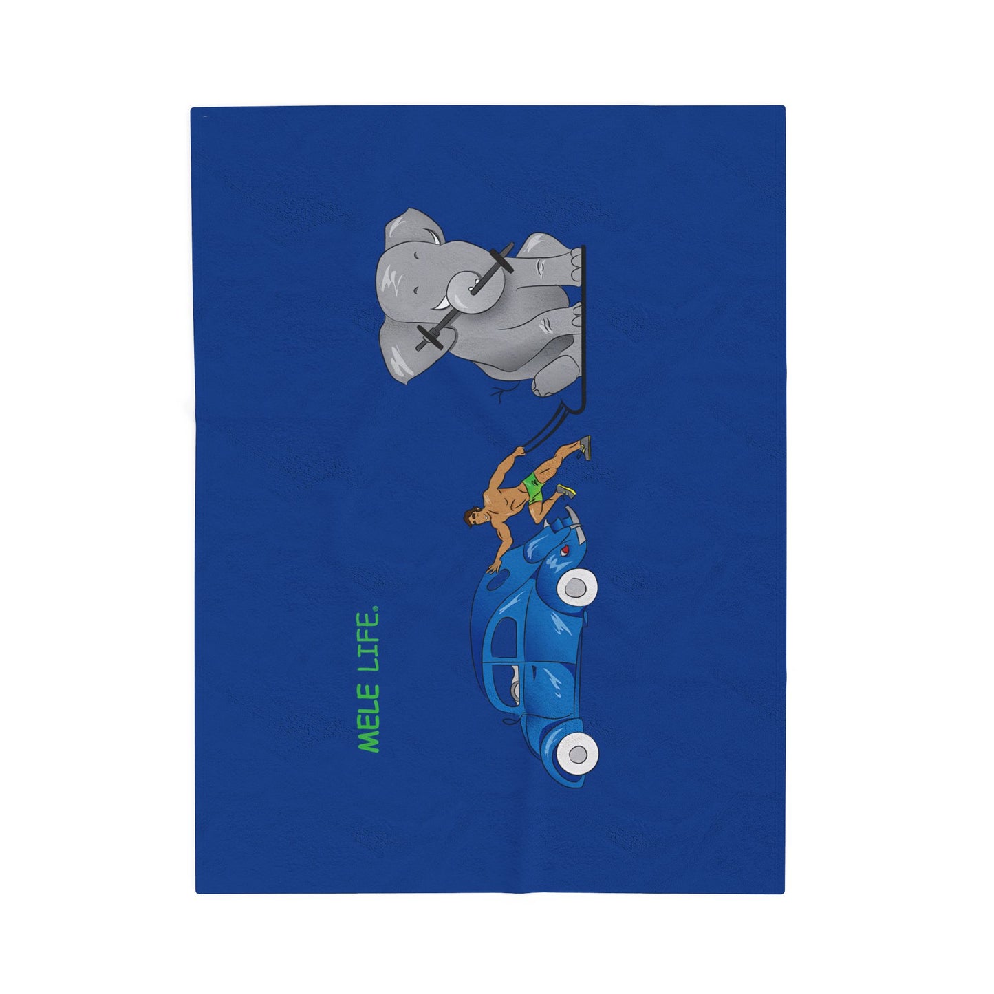 Blanket  - Strong Brown Man  (blue)